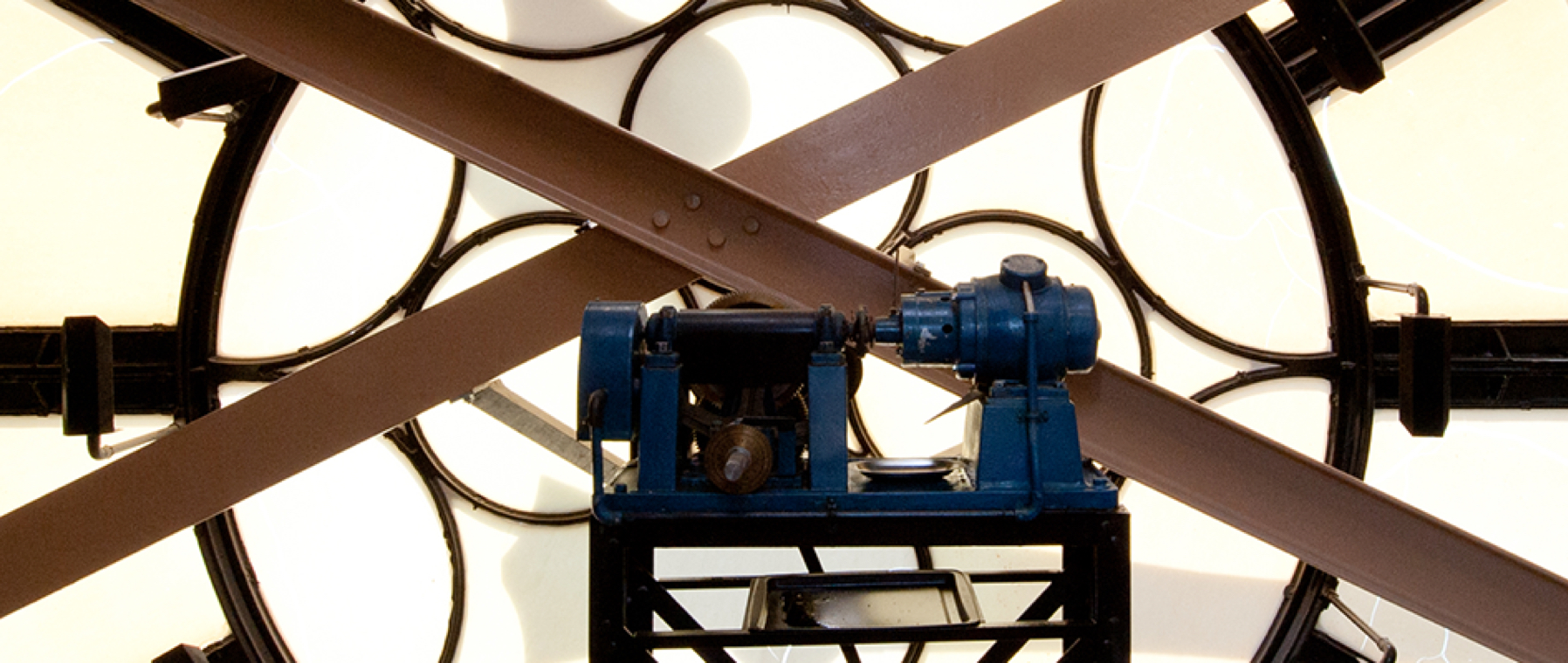 Clock tower mechanism detail inside