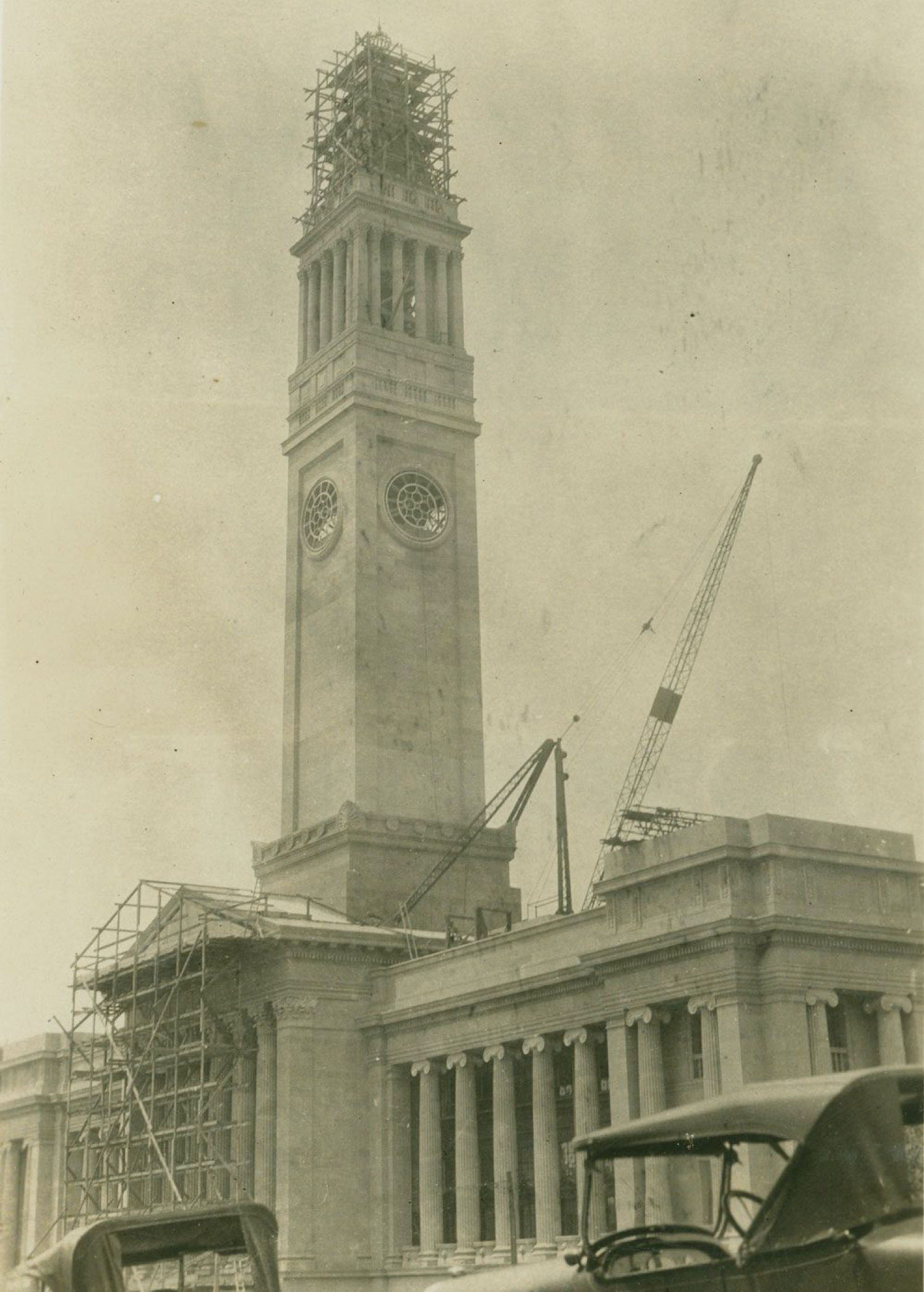 Brisbane City Hall almost complete c1930