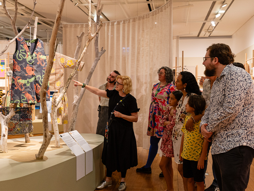 Stories You Wear : Magpie Goose Museum Highlight Tour. Photo: Red Handed Productions.