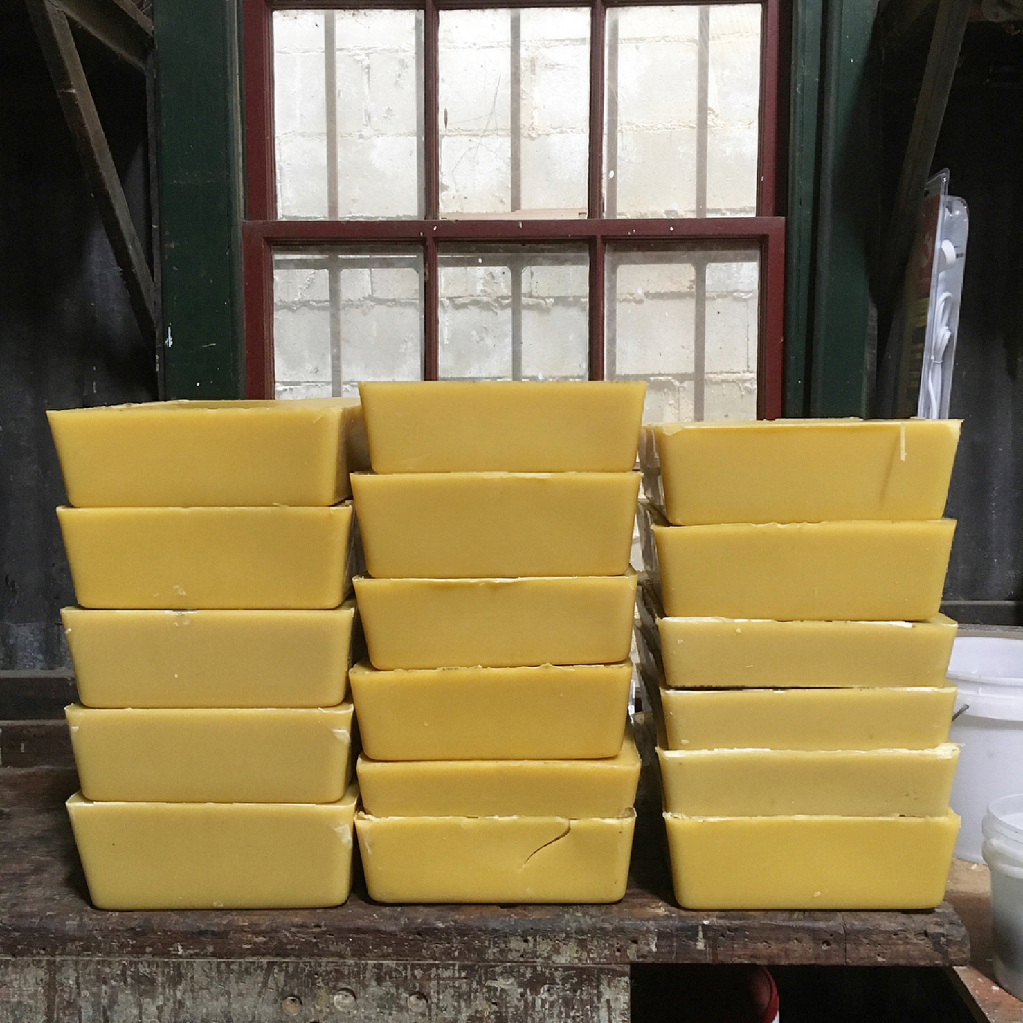 Bee One Third stack of Beeswax