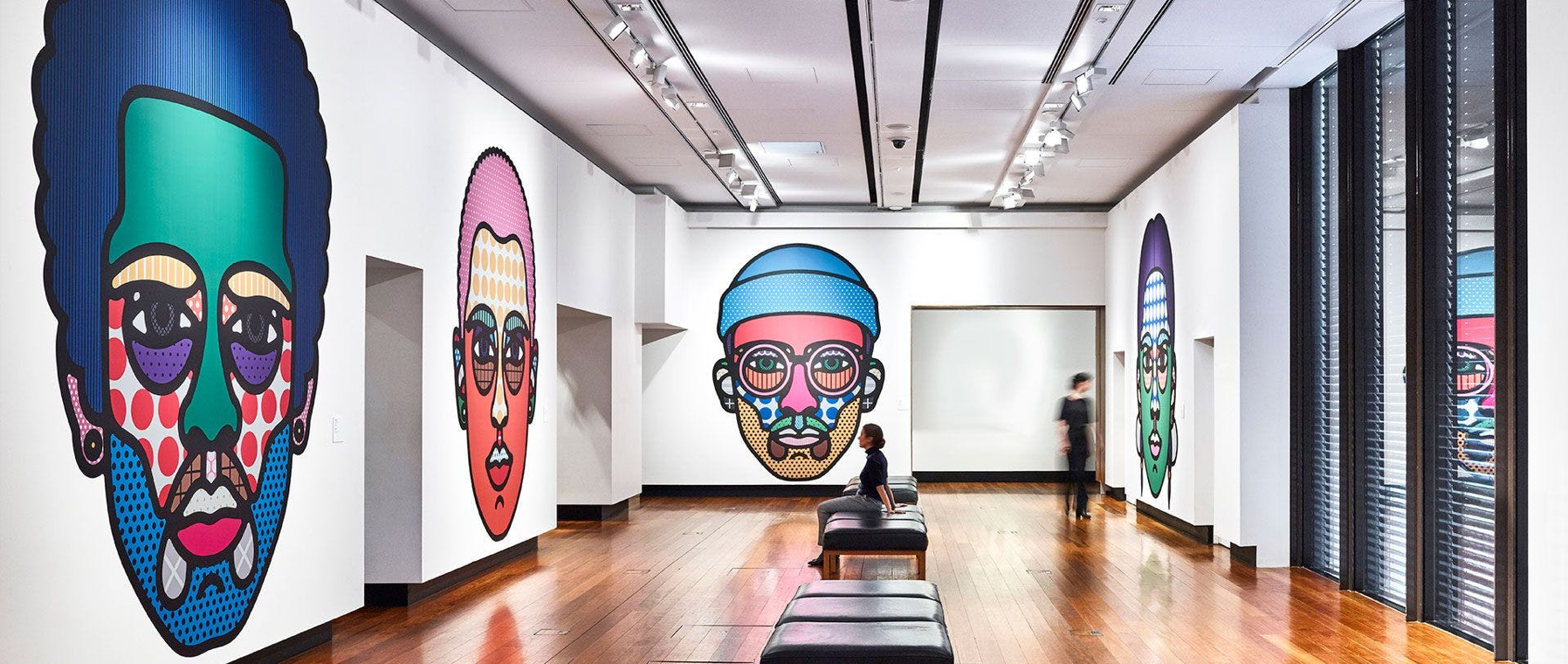 Craig & Karl, Individual 1-6 2019, digital print on adhesive film. Photo: Toby Scott, courtesy the artists.