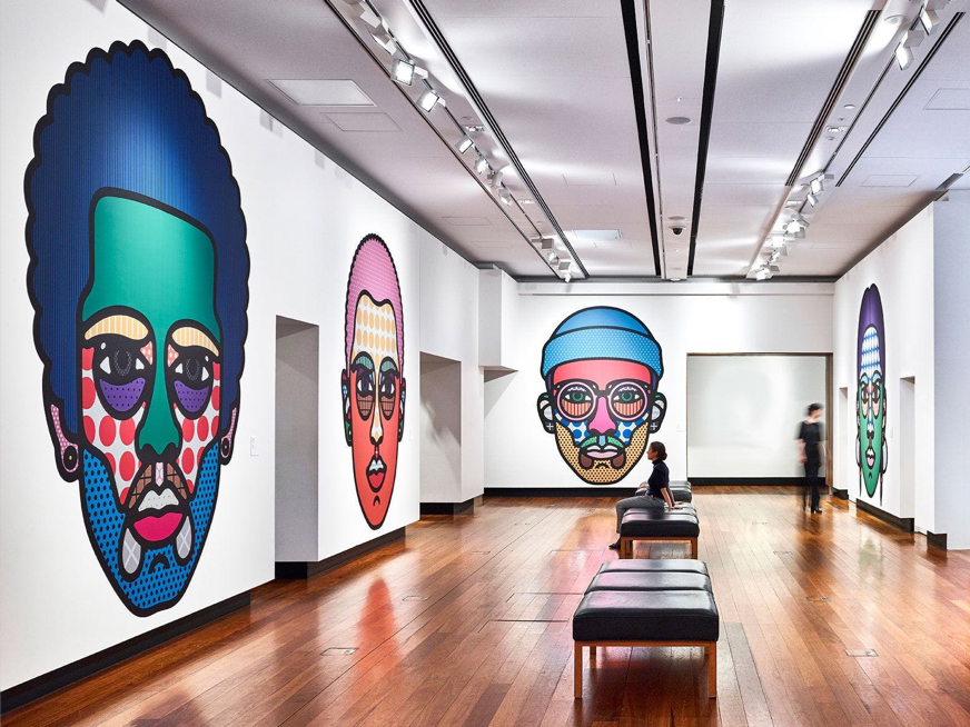 Craig & Karl, Individual 1-6 2019, digital print on adhesive film. Photo: Toby Scott, courtesy the artists.