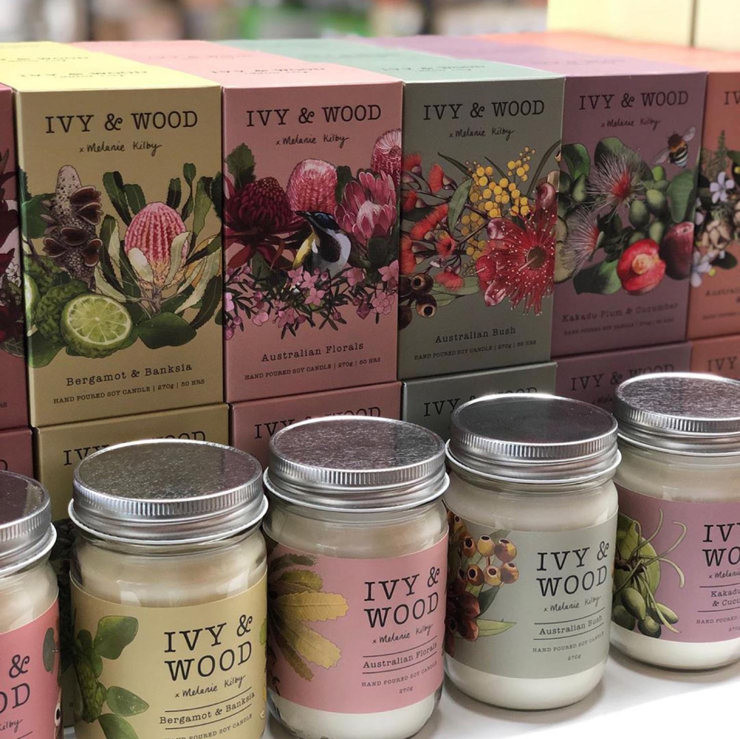Ivy and wood stock