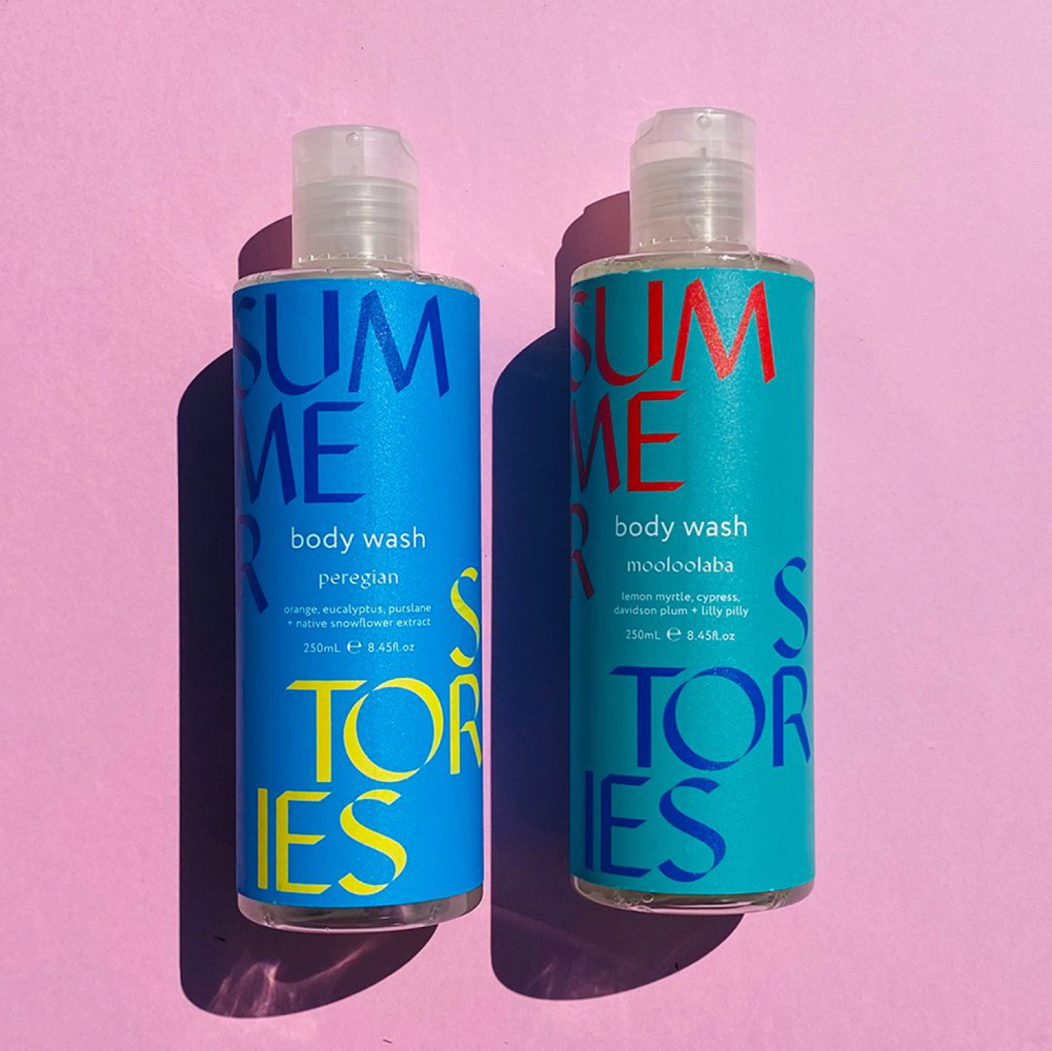 Summer Stories Body Wash Bottles