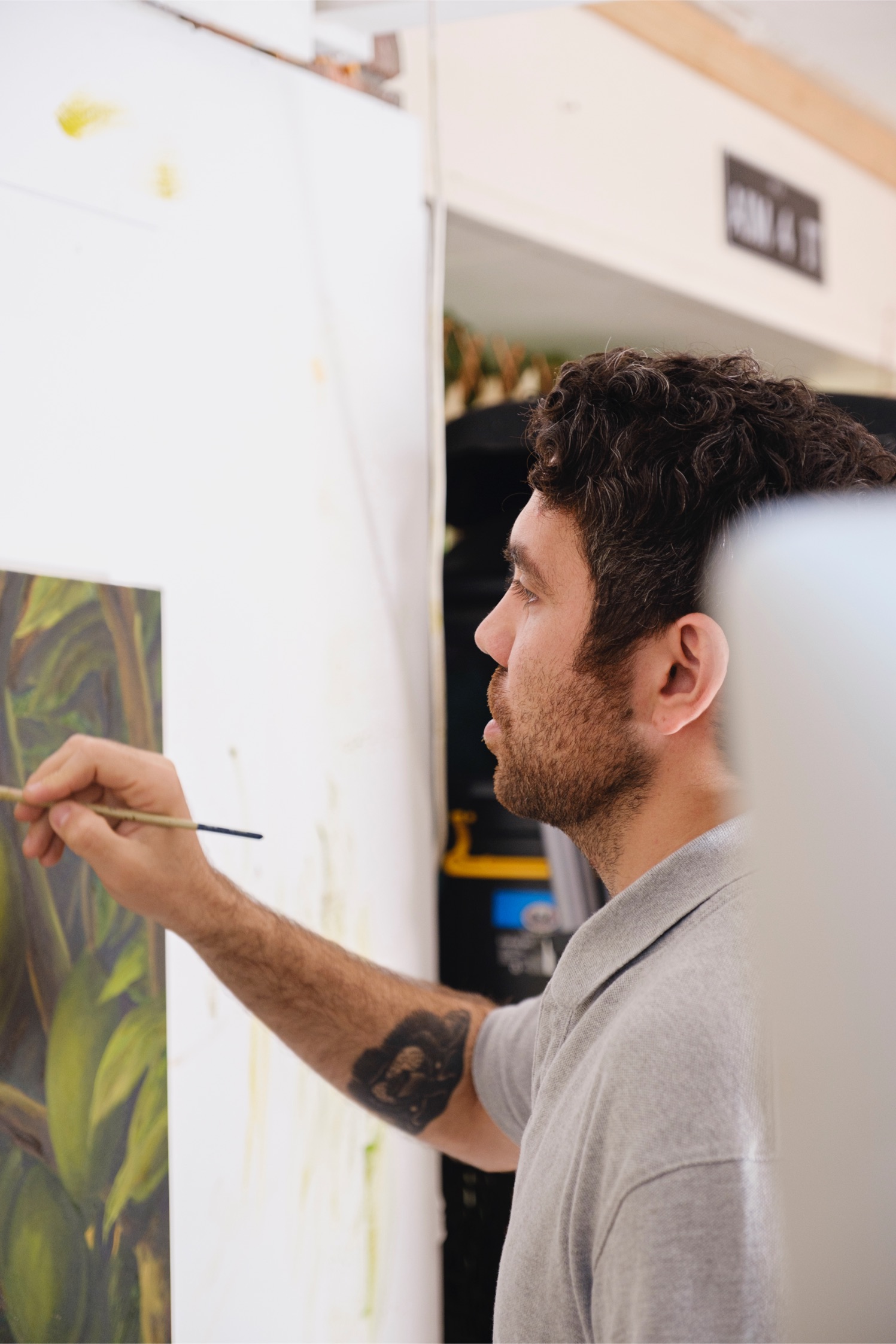 Christopher Bassi in his studio