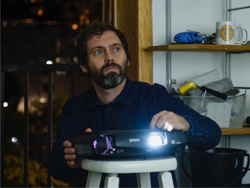 Sebastian Moody in his studio