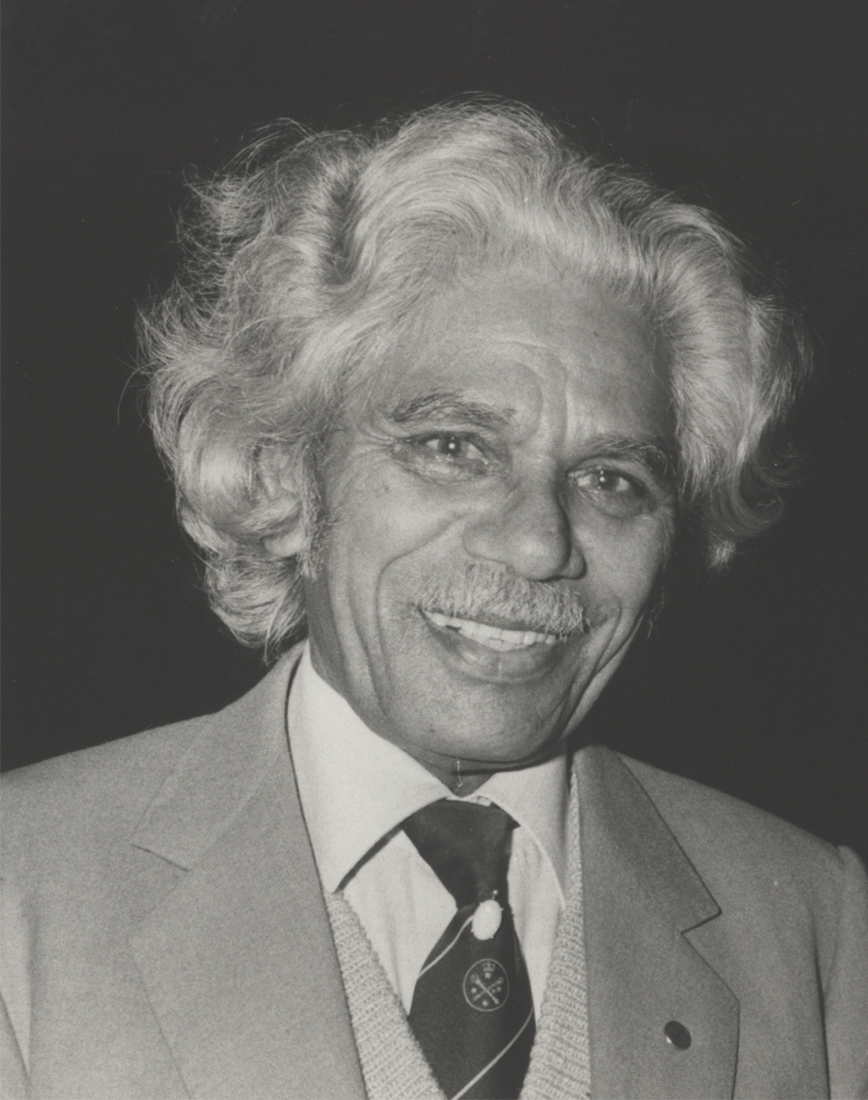 Black and white photo of Neville Bonner.