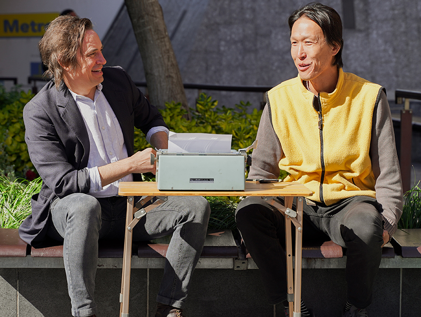 Trent Dalton collecting love stories off a stranger.