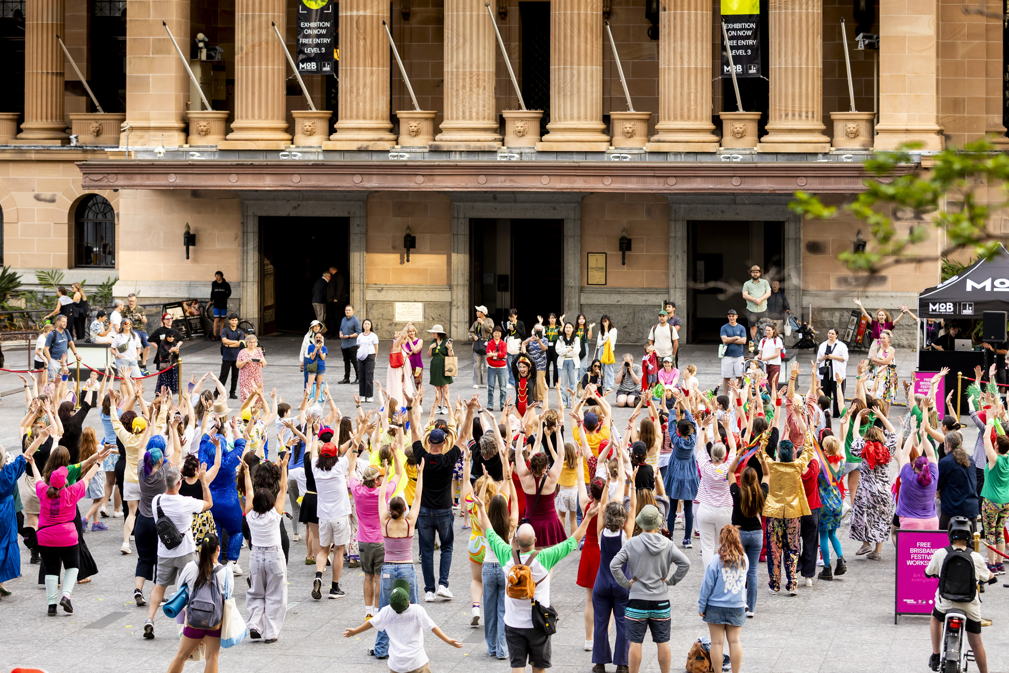 100 and more participants at King George Square Showdown.