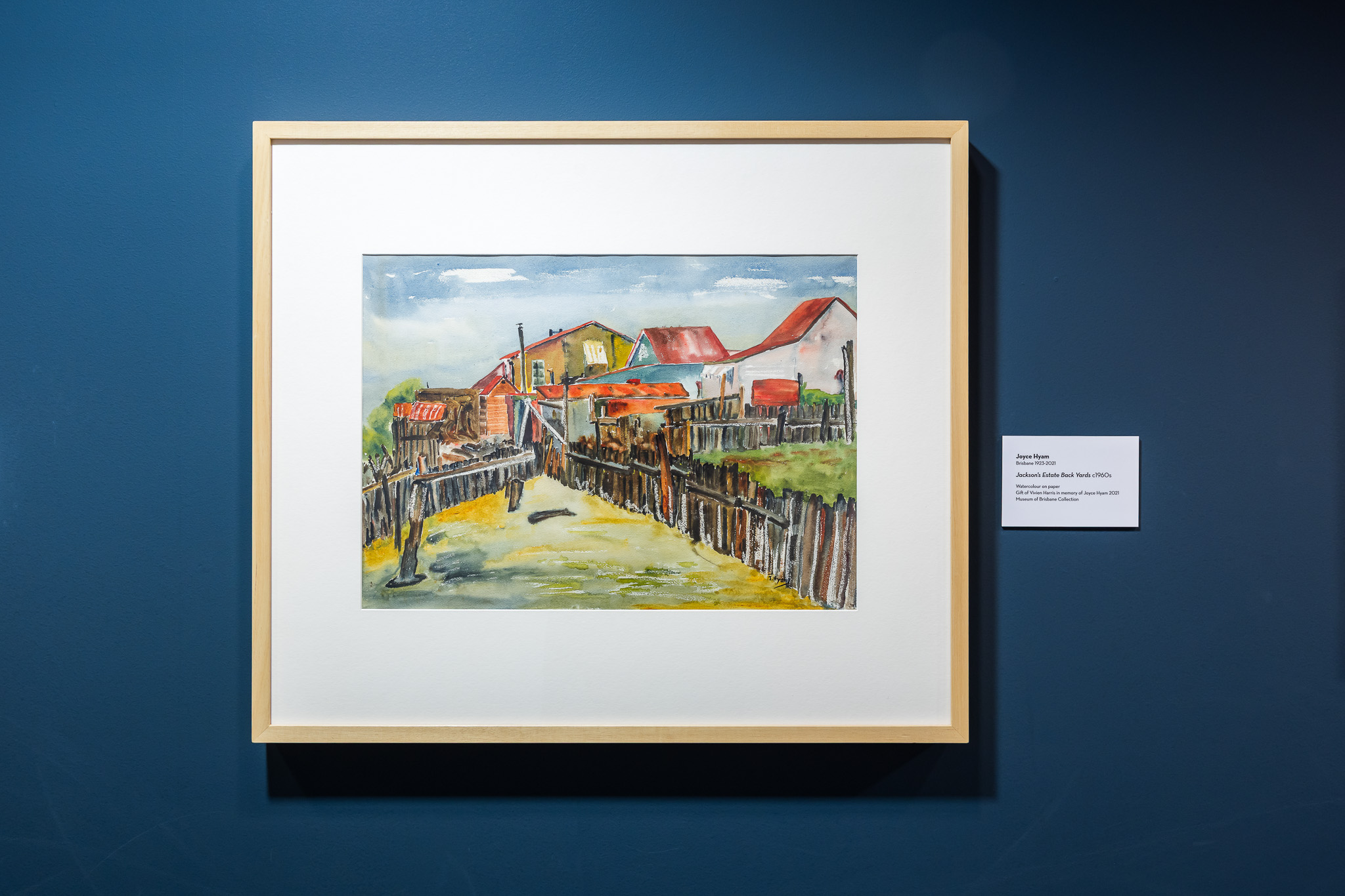 Watercolour painting of Jackson’s Estate Back Yards
