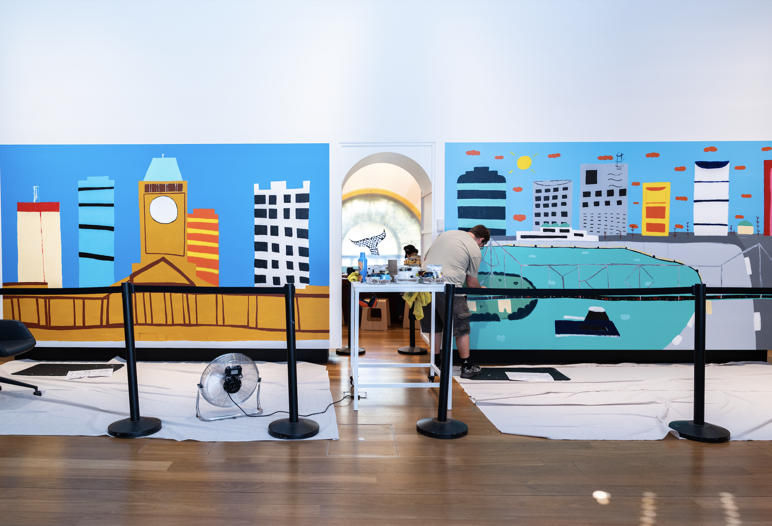 Murals of Brisbane scenes
