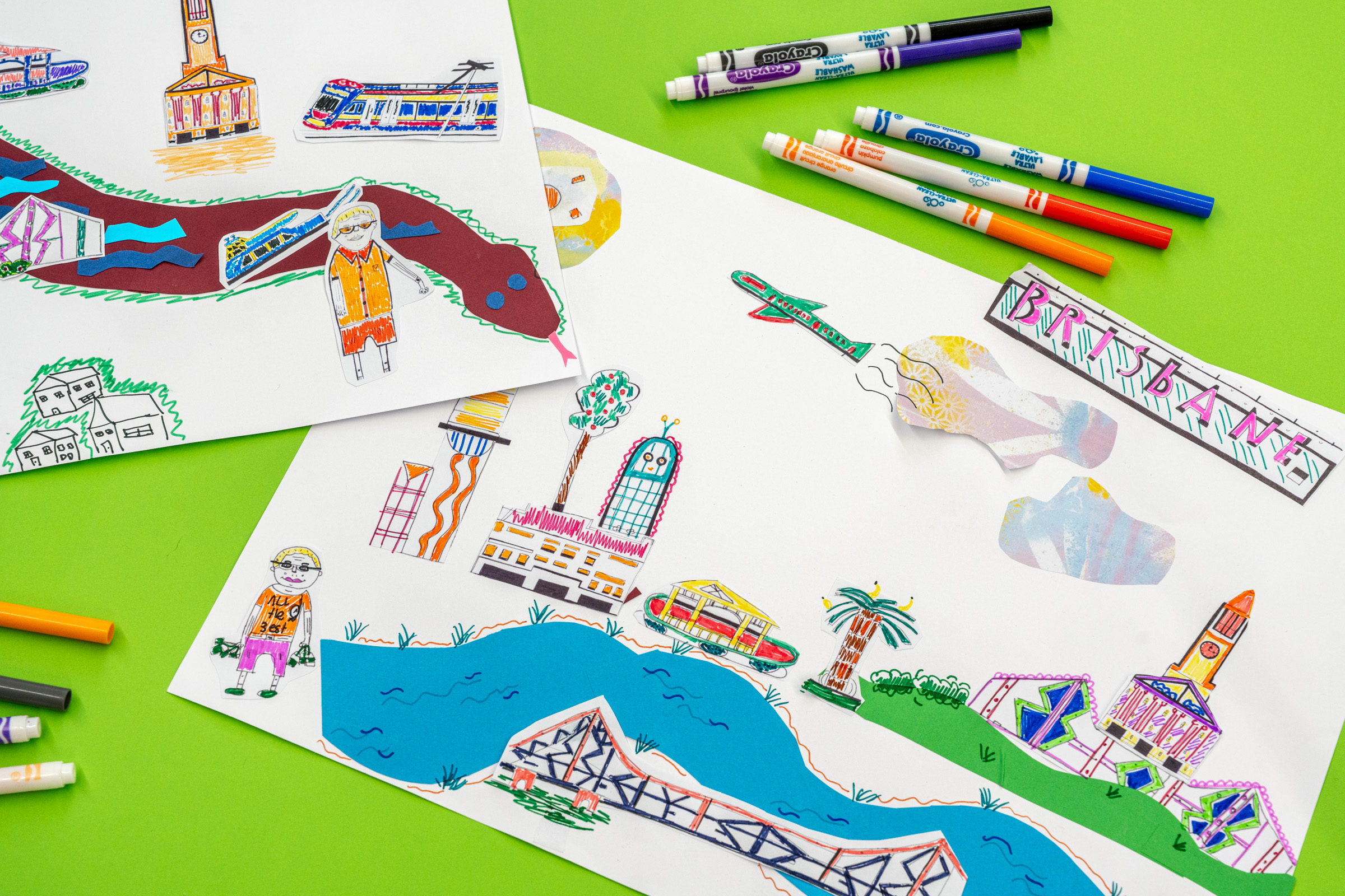 Drawings of Brisbane City