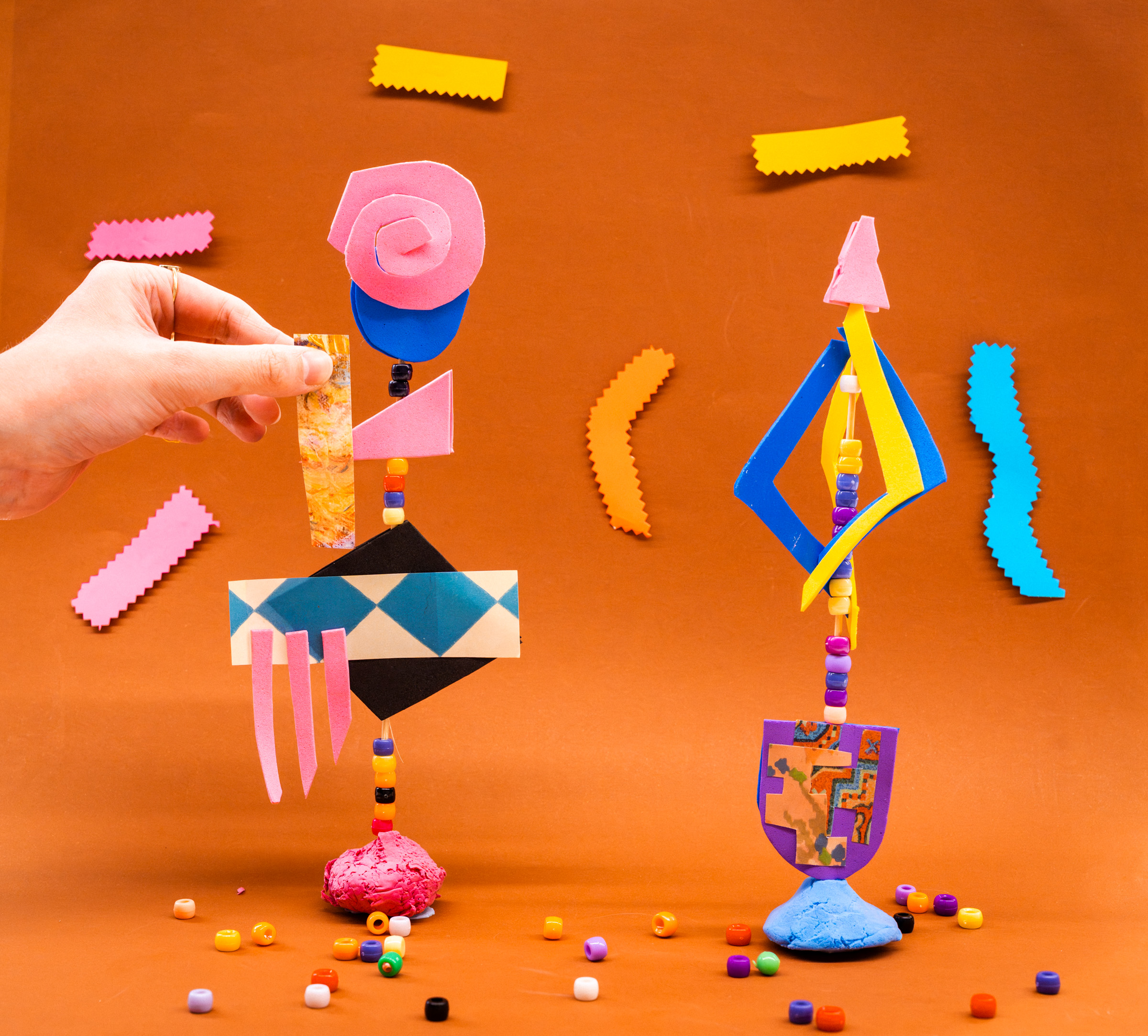 Thun sculptures made from craft materials